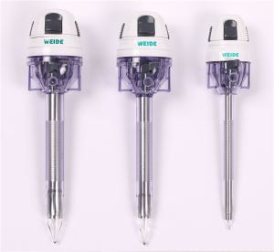 Aké materiály sa používajú v súpravách laparoskopických trokárov?